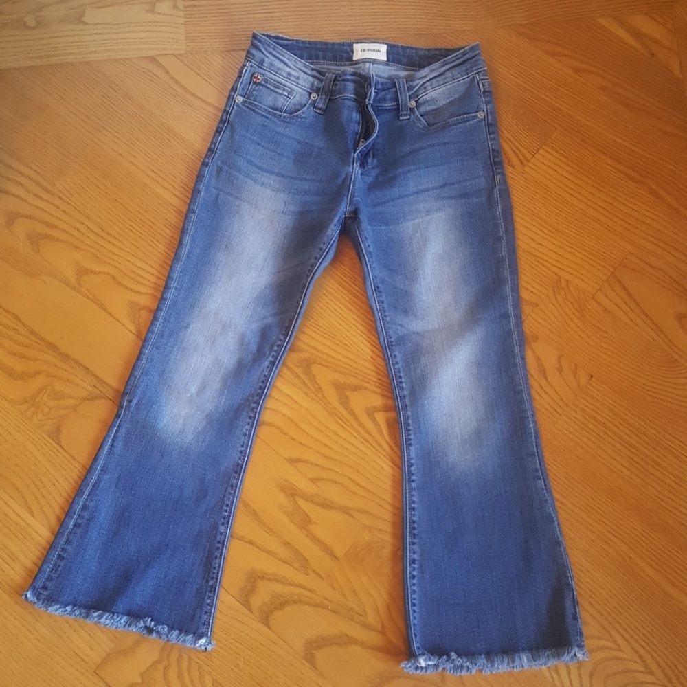 Slightly distressed jeans